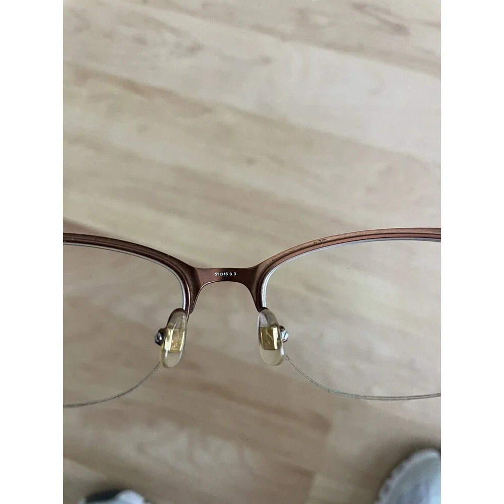 Kate Spade Valary 0W94 Brown Semi Rimless Eyeglasses Frame w Flexhinge 51-16-135
